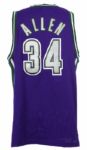 2000 circa Tim Thomas Ray Allen Milwaukee Bucks Store Model Jersey (2)