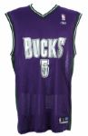 2000 circa Tim Thomas Ray Allen Milwaukee Bucks Store Model Jersey (2)