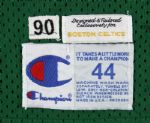 1990 Brian Shaw Boston Celtics Game Worn Home Jersey w / Larry Bird & AJ Wynder Sweatpants (3) (MEARS LOA) 