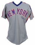 1989 Bob Ojeda New York Mets Autographed Game Worn Road Jersey (MEARS LOA)