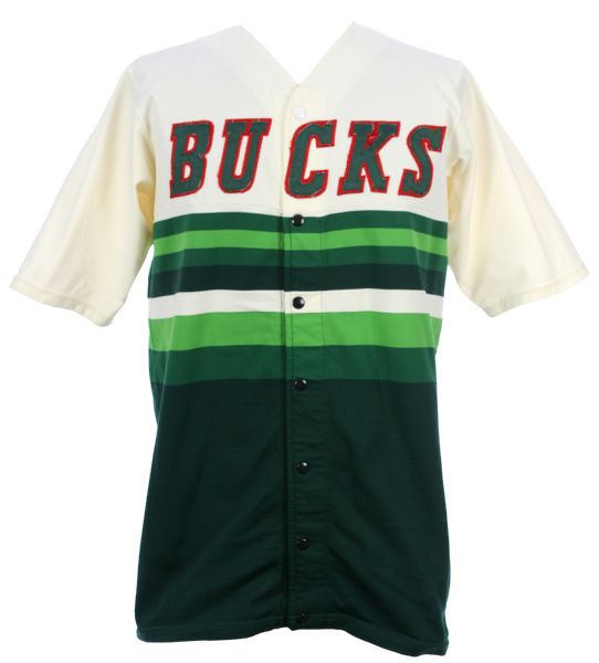 1980s Milwaukee Bucks Game Worn Warm Up Jacket (missing nameplate) MEARS LOA