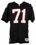 1993-95 circa Bill Goldberg Atlanta Falcons Home Jersey (MEARS LOA)