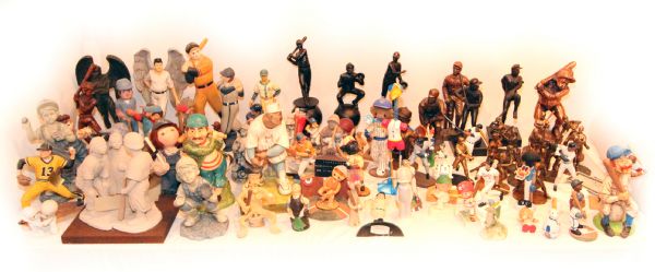 1950s-2000s Lot of 80 Baseball Hartland, Porcelin, Clay & Austin Sculptures