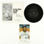 1975 Circa Hank Aaron Milwaukee Brewers Rare Magnavox Premium Card and “Your Turn in the Box”