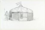 2001 Tim Burton Planet of the Apes Original Ape & Battle Tent Pencil Concept Art (Fox Archives