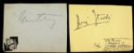 1940s Gene Autry Cowboy Western Star Signed Album Page (MEARS LOA)