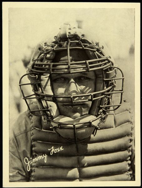 1936 R311 Jimmy Foxx Philadelphia Athletics Goudey Leather Finish Premium