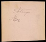1940s Curly, Moe (3 Stooges Inscription), Larry (3 Stooges Inscription) Album Pages (JSA)