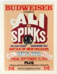 1978 Muhammad Ali Leon Spinks Budweiser Promotional On Site 21”x28” Poster