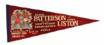 1962 (Sept. 25) Floyd Patterson vs. Sonny Patterson Heavyweight Championship Comiskey Park Pennant