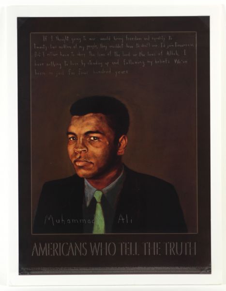 2004 “Americans Who Tell the Truth Series” Muhammad Ali Promotional 18”x24” Poster