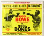 1993 (February 6th) Riddick Bowe vs. Michael Dokes Heavy Weight Championship 20”x24” On Site Poster