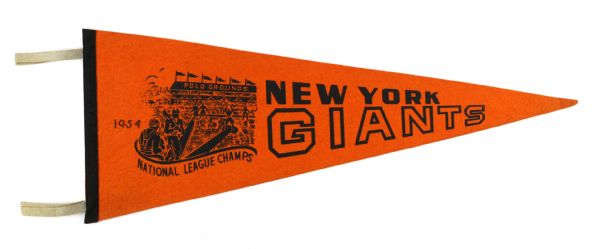 1954 New York Giants Polo Grounds National League Champs 28” Pennant