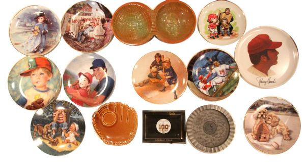 1980s-1990s Baseball Collectors Plates 4"-10" (Lot of 32)