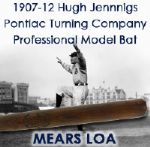 1907-12 Hugh Jennings Detroit Tigers Pontiac Turning Company Professional Style Bat – Plant later purchased by Louisville Slugger (MEARS LOA)