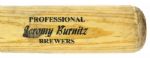 1996-2001 Jeromy Burnitz Milwaukee Brewers Diamond Hard Game Used Bat (MEARS LOA)