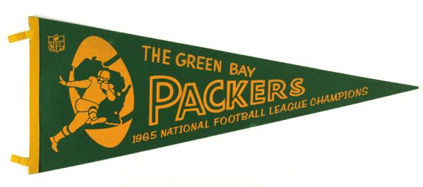 1965 Green Bay Packers National Football League Champions 29” Pennant