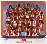 1984 Chicago Honey Bears Budweiser 28"x30" Schedule Poster