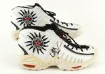 1997 World Championship Season Dennis Rodman Final Season w/ Chicago Bulls Game Worn Autographed Shoes (PSA/DNA  - MEARS  LOA)