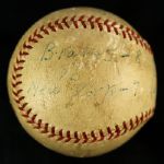 1947 (August 15th) Braves Field Game Used Official National League Ford Frick Baseball “Boston Braves 8 vs. New York Giants 7”