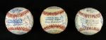 1980 1987 1994 Milwaukee Baseball Related Charity Team Signed Baseball (Lot of 3) JSA