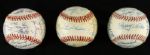 1980 1987 1994 Milwaukee Baseball Related Charity Team Signed Baseball (Lot of 3) JSA
