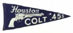 1964-65 Rare Houston Colts / Astros Double Sided 29” Full Size Pennant