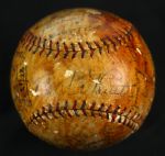 1928 New York Yankees OAL Ban Johnson Team Signed Baseball – 27 signatures including Babe Ruth, Lou Gehrig, Tony Lazzeri, Waite Hoyt, Leo Durocher, and Miller Huggins (PSA/DNA Full Letter)