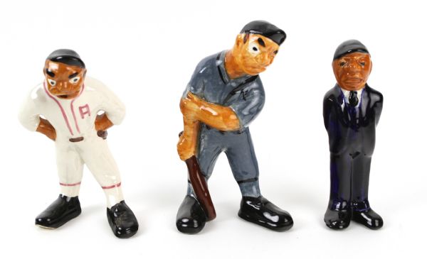 1941-45 circa Morton Pottery  Batter, Manager, Umpire, Arguing Figures (Lot of 3)