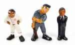 1941-45 circa Morton Pottery  Batter, Manager, Umpire, Arguing Figures (Lot of 3)