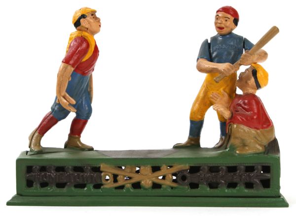 1888 Hometown Battery Mechanical Bank John Wright Faithful Reproduction