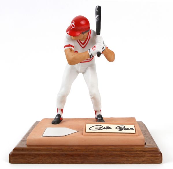 1985 Pete Rose Cincinnati Reds Gartland Autographed Figurine