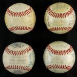 1979-91 Milwaukee Brewers OAL Team Signed Baseball Collection (Lot of 4)(JSA)