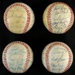 1979-91 Milwaukee Brewers OAL Team Signed Baseball Collection (Lot of 4)(JSA)