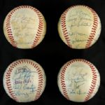 1979-91 Milwaukee Brewers OAL Team Signed Baseball Collection (Lot of 4)(JSA)