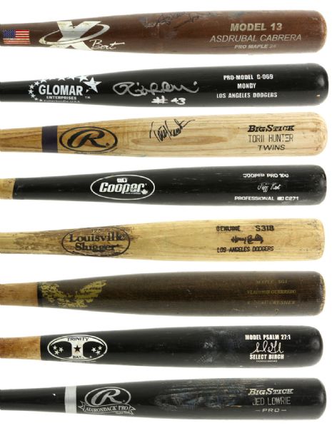 1993-2014 Baseball Super Star Game Used Bat Lot (8) MEARS LOA