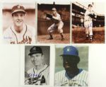 1990s Baseball Stars Signed 8x10 Photo Collection (5) JSA