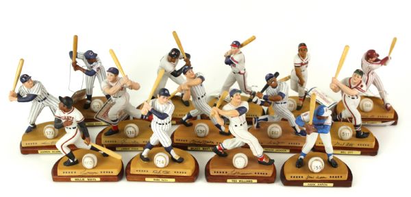 1993-94 Legendary Hitters Ceramic Figurine Collection (Lot of 14)
