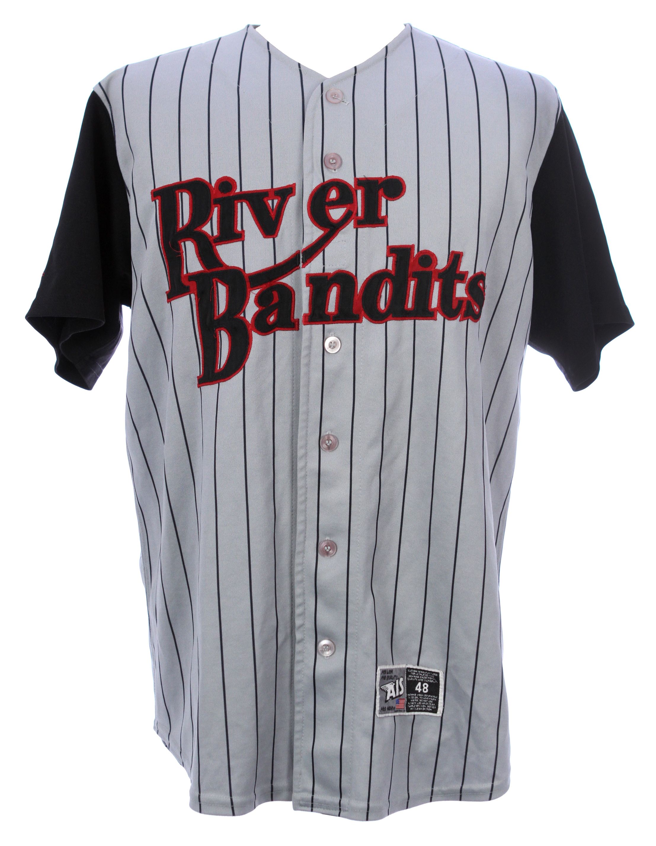 Lot Detail - 2001 Justin Morneau Quad Cities River Bandits Signed Game Worn  Road Jersey (MEARS LOA/JSA)