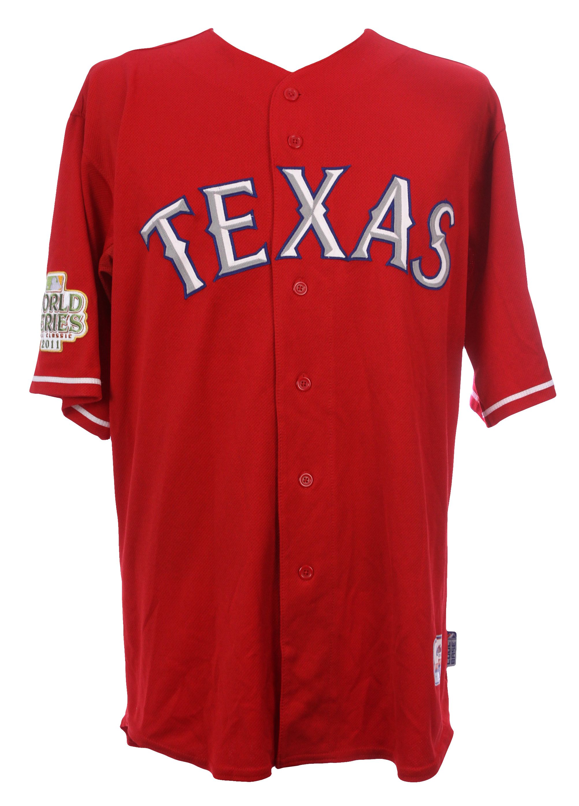 Lot Detail - 2011 Darren O'Day Texas Rangers Game Worn Alternate Jersey w/ World  Series Patch (MEARS LOA/MLB Hologram)