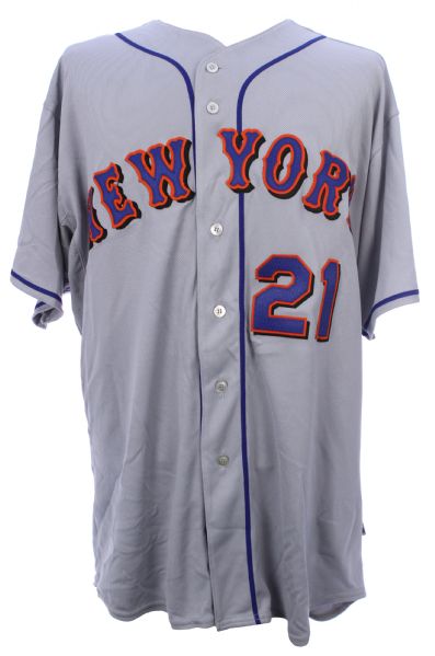 2008 (March 31) Carlos Delgado New York Mets Opening Day Game Worn Road Jersey (MEARS LOA/MLB Hologram/Team COA)