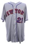 2008 (March 31) Carlos Delgado New York Mets Opening Day Game Worn Road Jersey (MEARS LOA/MLB Hologram/Team COA)