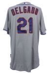2008 (March 31) Carlos Delgado New York Mets Opening Day Game Worn Road Jersey (MEARS LOA/MLB Hologram/Team COA)