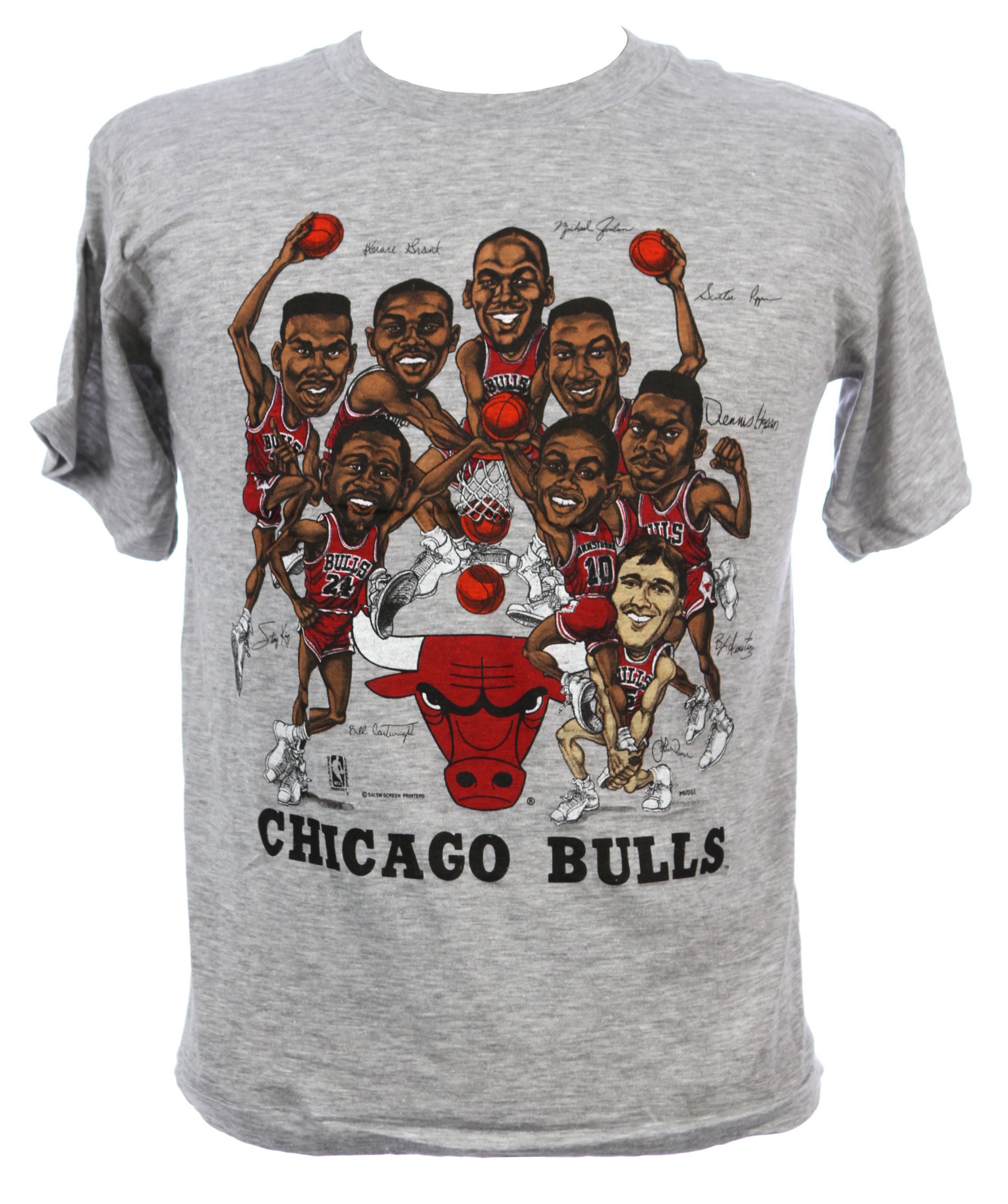 Lot Detail - 1990s Nutmeg Michael Jordan Chicago Bulls Complete Team