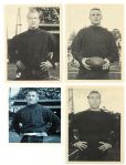 1961 Fleer Wallet Bart Starr Paul Hornung Jim Taylor Tom Moore Green Bay Packers Cut Out Trading Cards - Lot of 4