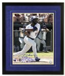 2008 Cecil Cooper Milwaukee Brewers Signed & Inscribed 24" x 29" Framed Photo (JSA)