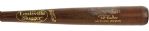 2005 Pat Borders Milwaukee Brewers Signed Louisville Slugger Professional Model Spring Training Game Used Bat (MEARS LOA)