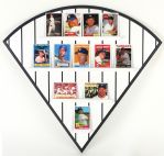 1995 Mikcey Mantle New York Yankees Limited Edition Hamilton Collection Ceramic Card Collection - Lot of 12 w/ Display Board
