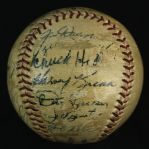 1962 San Francisco Giants Team Signed ONL Giles Baseball w/ 19 Signatures Including Willie Mays, Willie McCovey, Gaylord Perry & More (JSA)