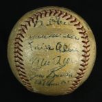 1962 San Francisco Giants Team Signed ONL Giles Baseball w/ 19 Signatures Including Willie Mays, Willie McCovey, Gaylord Perry & More (JSA)